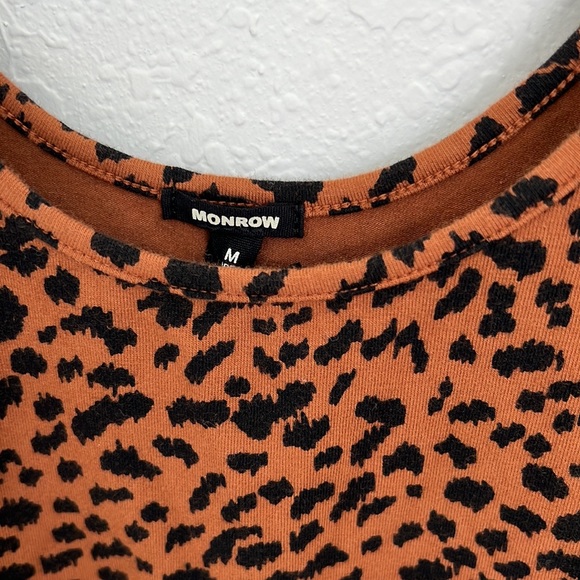 NWT Monrow leopard print bodysuit Medium - Picture 2 of 4